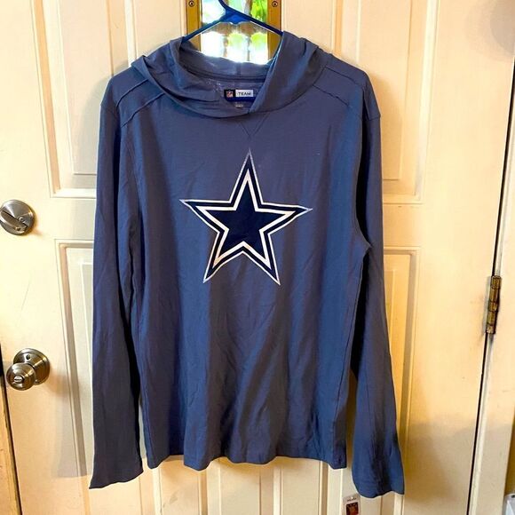 NFL Men’s Dallas Cowboys Hooded long sleeve top medium - Picture 9 of 9